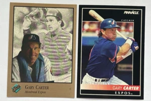 Gary Carter Montreal Expos 1992 Pinnacle Card 321 and 1992 Studio Card 53 - Picture 1 of 5
