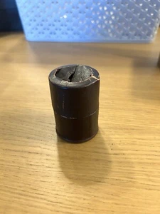 Vintage Glass Shot / Dosing Glass in its own leather covered tubular Box. - Picture 1 of 14