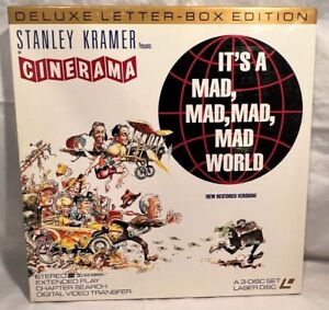 Its a Mad, Mad, Mad, Mad World Laserdisc 1963 Restored Version 1991 VERY RARE!