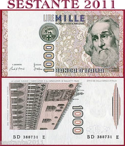 ITALIA ITALY - 1000 1.000 Lire MARCO POLO Lettera D 1985 - P 109a - QFDS / AUNC - Imagen 1 de 1