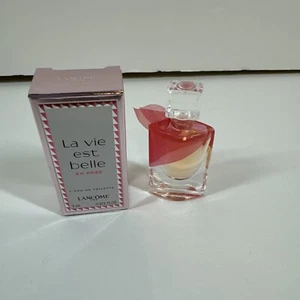 Lancome La Vie Est Belle En Rose L’Eau De Toilette Splash Mini Size 0.1oz/3ml - Picture 1 of 5