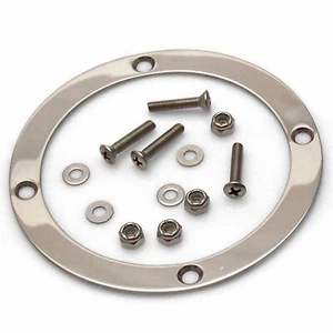 Round Shift Boot Trim Ring with Hardware american shifter ASCTR101 street rod - Picture 1 of 2