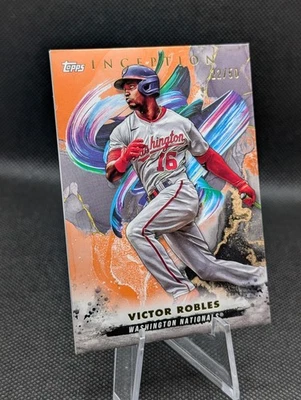 Victor Robles 2023 Topps Inception #2 Orange /50 Washington Nationals  - Image 1 of 4