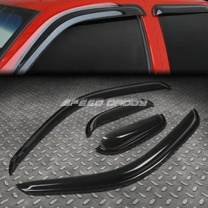 FOR 95-04 TACOMA EXT 2DR SMOKE TINT WINDOW VISOR SHADE/SUN WIND/RAIN DEFLECTOR - Picture 1 of 11