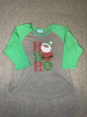 South Main Women's Long Sleeve Christmas Sequin Santa Ho Ho Ho Shirt XXL - Image 1 of 4