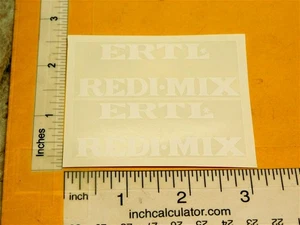 Pair Ertl Redi-Mix Cement Mixer Truck Stickers ET-032 - Picture 1 of 2