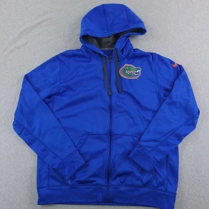 Florida Gators Jacket Mens Large Blue NCAA Football Therma Fit Nike Hoodie - Picture 1 of 20