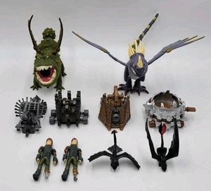 How To Train Your Dragon Figures Mini Figs Catapults Lot Hiccup - Picture 1 of 8