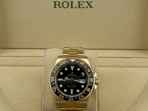 Rolex GMT Master II 116718 18K Yellow Gold Black Ceramic Box 40mm - Picture 1 of 8