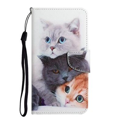 Cat Flip Phone Case For iPhone Samsung LG Sony OPPO Huawei Vivo Xiaomi Nokia  - Image 1 of 4