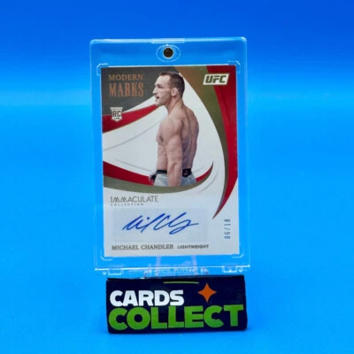 Michael Chandler 2021 Panini Immaculate UFC Modern Marks Gold Auto Card 6/10 - Image 1 of 2