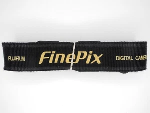 Fuji Fujifilm Finepix Genuine Black / Gold / Gray 1 1/2" Camera Neck Strap - Picture 1 of 9