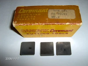 INSERTOS DE CARBURO SPH 634, GR; S6 ""SANDVIK"", 3 PIEZAS - Imagen 1 de 2