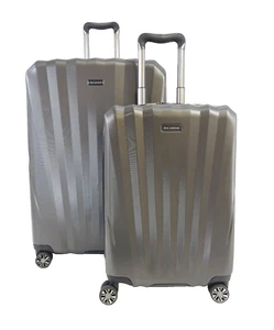 Ricardo Beverly Hills Windsor 2-Piece Hardside Luggage Set in Gray - w/ TSA Key - Picture 1 of 23