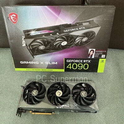 MSI Geforce RTX 4090 GAMING X SLIM (No Core, No VRAM) With Box (FOR PARTS) - Image 1 of 4