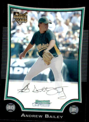 2009 Bowman Chrome Refractors #203 Andrew Bailey - Image 1 of 2