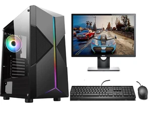 FCS Gaming PC Computer Bundle Intel Quad Core i5 8GB 1TB Win 10 2GB GT710/GT730 - Picture 1 of 6