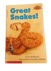 Great Snakes! Scholastic Level 2 Hello Reader by Fay Robinson HG14 - Picture 1 of 7
