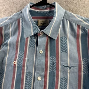 Kimes Ranch Shirt Mens Small Blue Button Up Western Long Sleeve Cotton - Picture 1 of 12