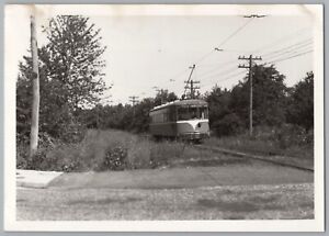 Trolley Photo - Lehigh Valley Transit #1103 Streetcar 1940 Easton 22nd & Dixie