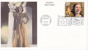 MYSTIC STAMP FDC - 1997 LILY PONS OPERA SINGER SCOTT #3154 - Picture 1 of 2