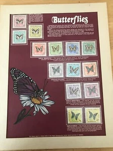 World Of Stamps Series Butterflies of the Republic of Guinea Postal Society. - Picture 1 of 10