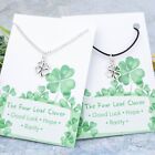 Four Leaf Clover Necklace, Good Luck Charm, Chain Or Cord, Lucky Jewellery