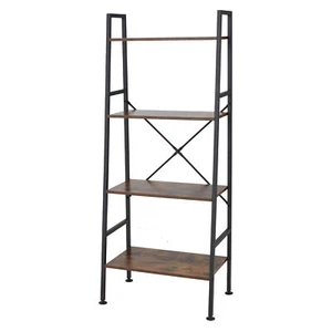 JOMEED Modern 5 Tier Wood and Steel Bookshelf Storage Organizer Shelf (Open Box) - Picture 1 of 12
