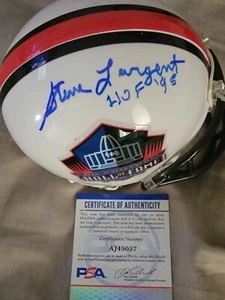 Seattle Seahawks Steve Largent Autographed Hall Of Fame Mini Helmet Psa... - Picture 1 of 2