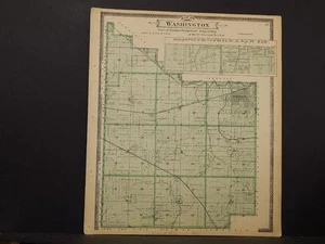 Iowa, Jasper County Map, Washington Township, C. 1901 K10#62 - Picture 1 of 1