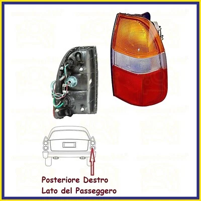 FARO FANALE POSTERIORE DX PER MITSUBISHI L200 E PICK UP 96 STOP LUCE FANALINO - Immagine 1 di 3