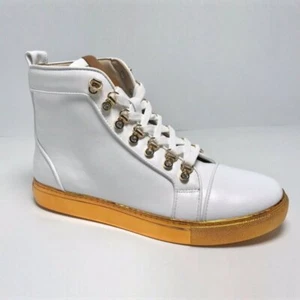 Zapatillas Hombre J75 By Jump Savor Blanco | Charol Dorado Nuevas Con Etiquetas - Imagen 1 de 6