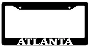 Black License Plate Frame  New City State Atlanta Auto Accessory 1067 - Bild 1 von 1