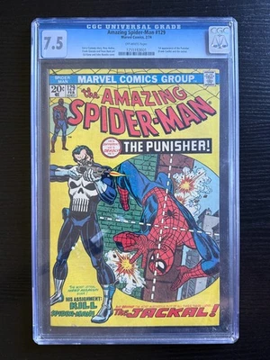 The Amazing Spider-Man #129 1st Punisher! CGC 7.5 Off White pages - JA4 - Image 1 of 4