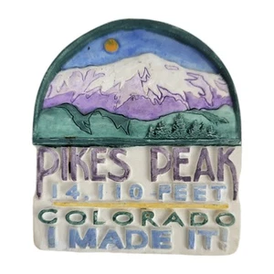 Vtg 1996 Jac Pac Resin Fridge Refrigerator Magnet~Pikes Peak Colorado I MADE IT - Picture 1 of 3