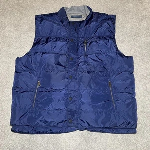 Orvis Men's Size 2XL Duck Down Feather Blue Padded Gilet Bodywarmer Outdoor - Picture 1 of 18