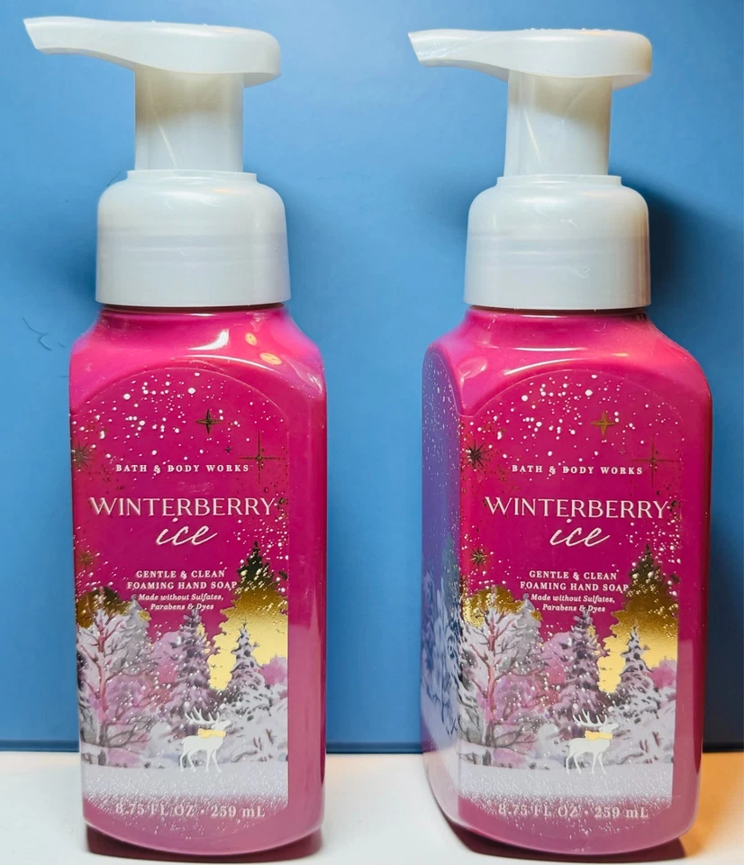 全新 WINTERBERRY 冰 - 2X FOAMING 肥皂 - 浴缸和身体工作 - 免费送货 — 第 1/1 张图片