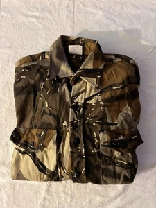 2007 COTTON PREDATOR CAMO DECEPTION BUTTON UP CAMPSHIRT 2 POCKET HUNTING SHIRT - Picture 1 of 7