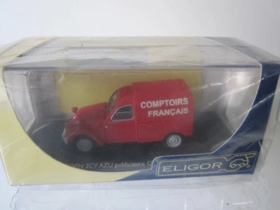 1/43 ELIGOR FOURGONNETTE CITROËN 2CV AZU COMPTOIRS FRANCAIS NEUVE BOITE - Photo 1/4
