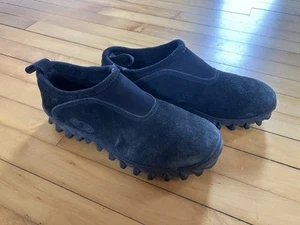 Men’s 12 Vintage Salomon Contagrip Black Suede Slip On Trail Tech Shoes Boots - Picture 1 of 11