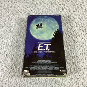 Vintage E.T. The Extra-Terrestrial VHS Tape MCA Home Video Stereo Spielberg NTSC - Picture 1 of 7