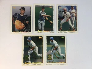 1995 TOPPS CYBERSTATS Baseball Card Lot (5) Raul Mondesi, Jordan Walbeck Meares - Picture 1 of 5