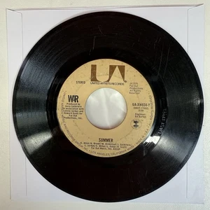 War - Summer / All Day Music 7" 45 rpm Vinyl Single 1976 United Artists Records - Picture 1 of 4