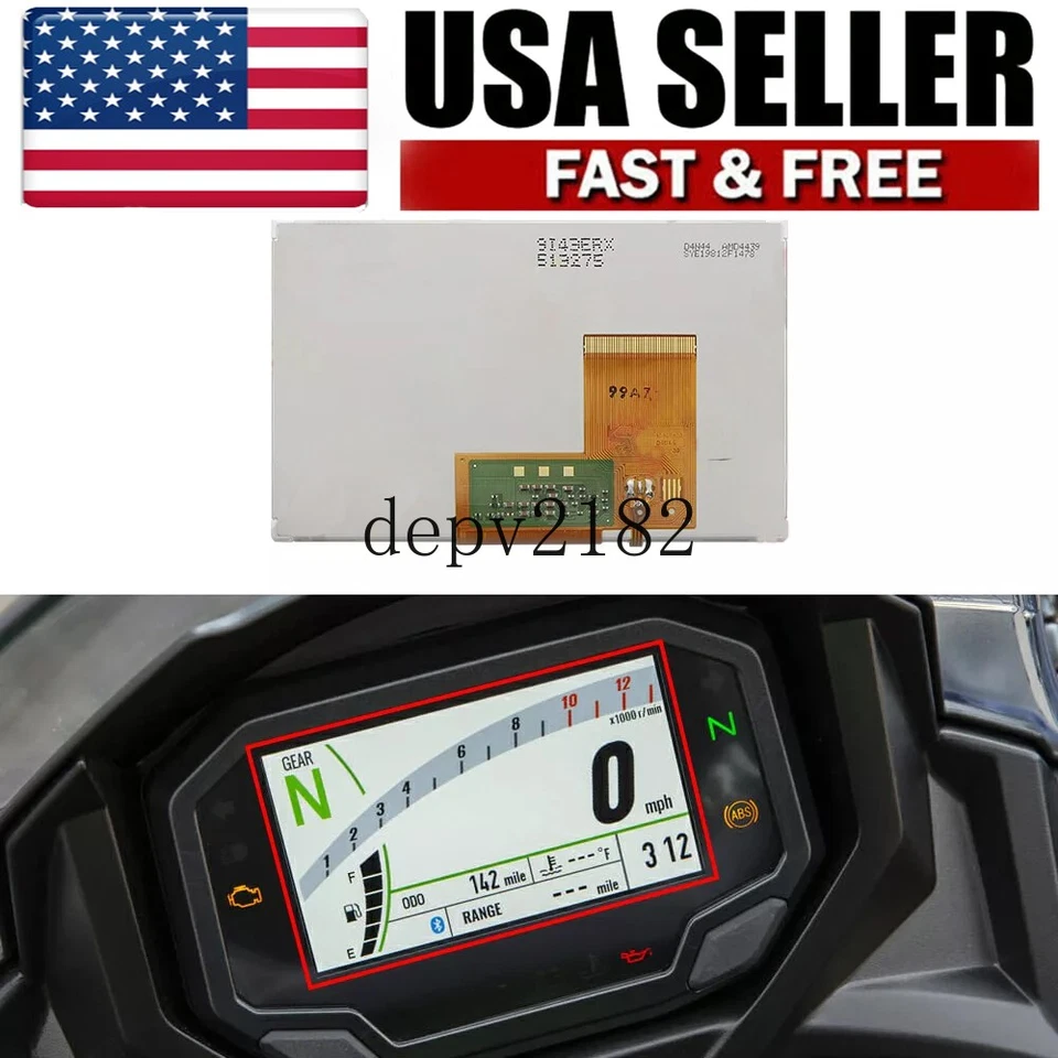 Display For Kawasaki Z900 Z650 Ninja650 2020-2022 Motorcycle Instrument US Foto 1 de 4