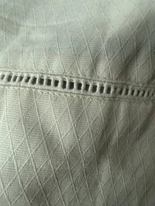 Ralph Lauren WHITEHALL TONAL Hohlsaum Creme Elfenbein Bettrock QUEEN 18" Tropfen - Bild 1 von 9