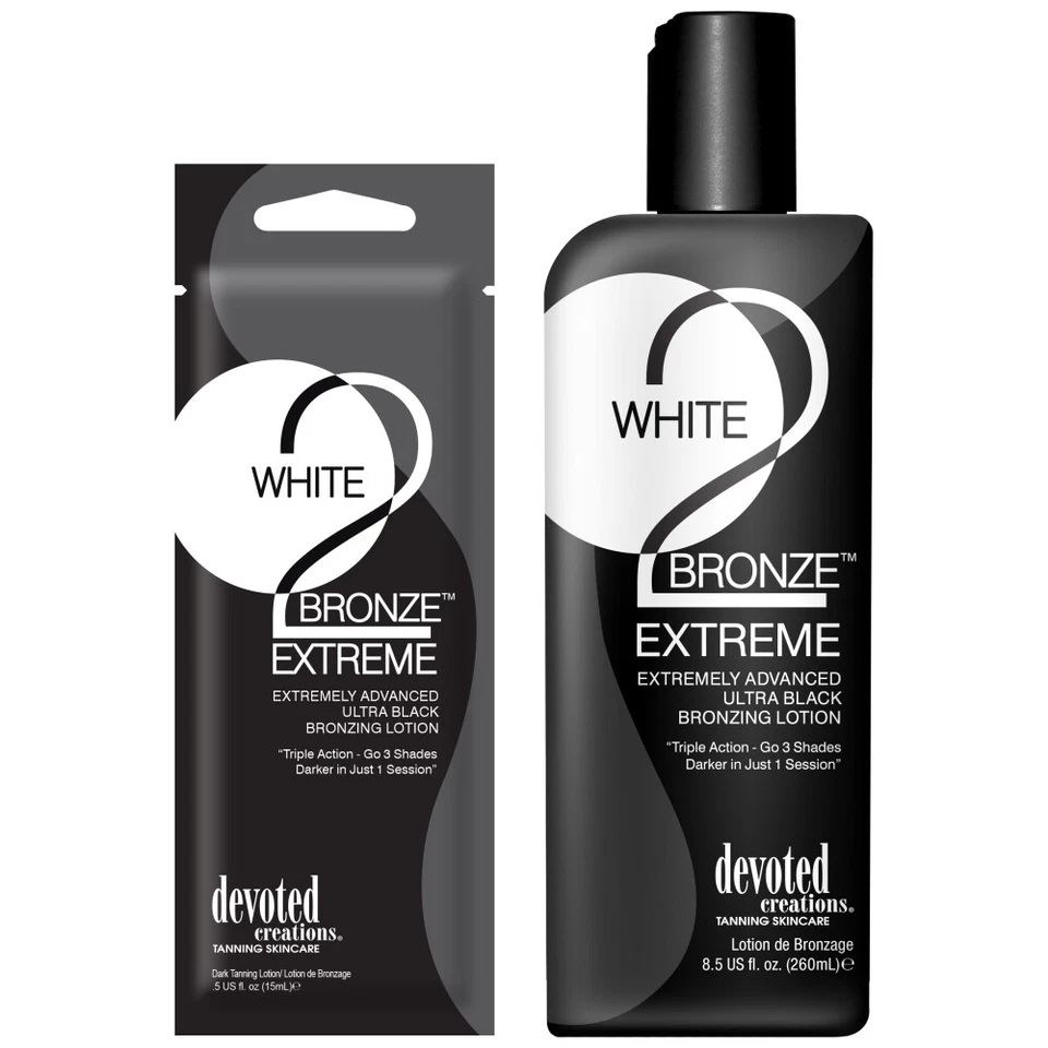 Devoted Creations White 2 Bronze Extreme bronzing sunbed tanning lotion cream