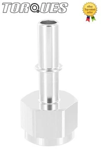 AN-6 (-6AN ) FEMALE To Quick Connect 3/8" MALE Fuel Line/Rail Adapter SILVER - Picture 1 of 2