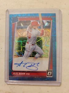 Donruss Optic Alec 2021 clasificación Bohm novato auto verde azulado 30/35 - Imagen 1 de 2