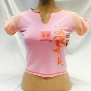 Camiseta Mujer Azzure Rosa | Naranja Manga Corta Nueva Con Etiquetas - Imagen 1 de 6