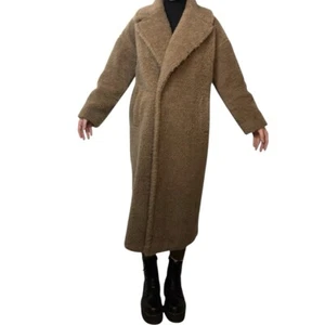 Brown Long Teddy Coat-MaxMara inspired - Picture 1 of 4